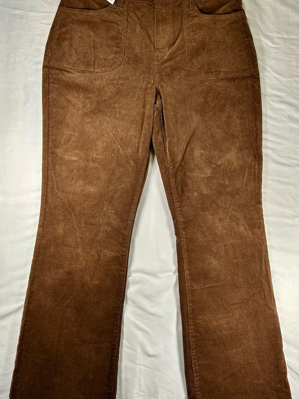 Draper James Women’s Brown Suede-Look Boot Cut Pants